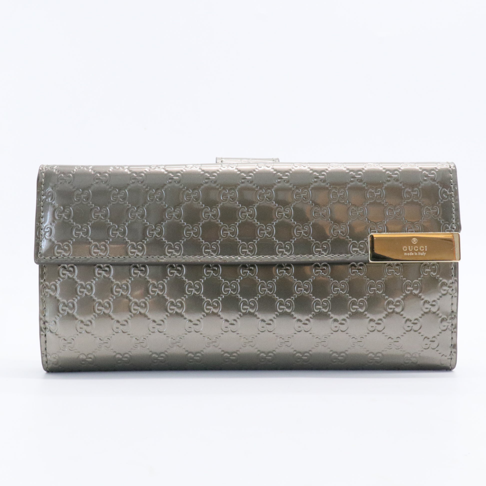 Continental Flap Wallet Guccissima Leather Long