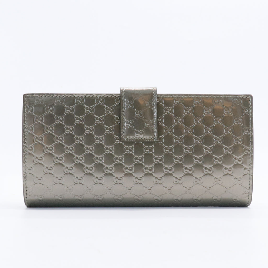 Continental Flap Wallet Guccissima Leather Long