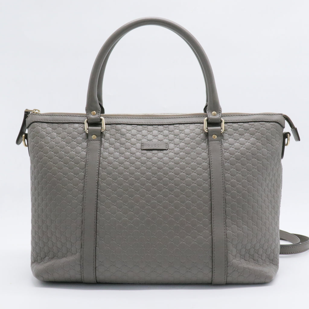 Open Tote Microguccissima Leather Medium