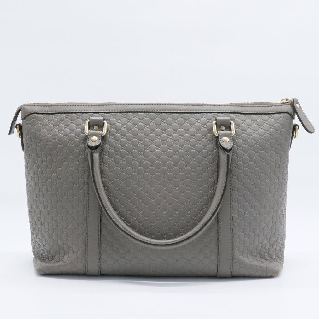 Open Tote Microguccissima Leather Medium