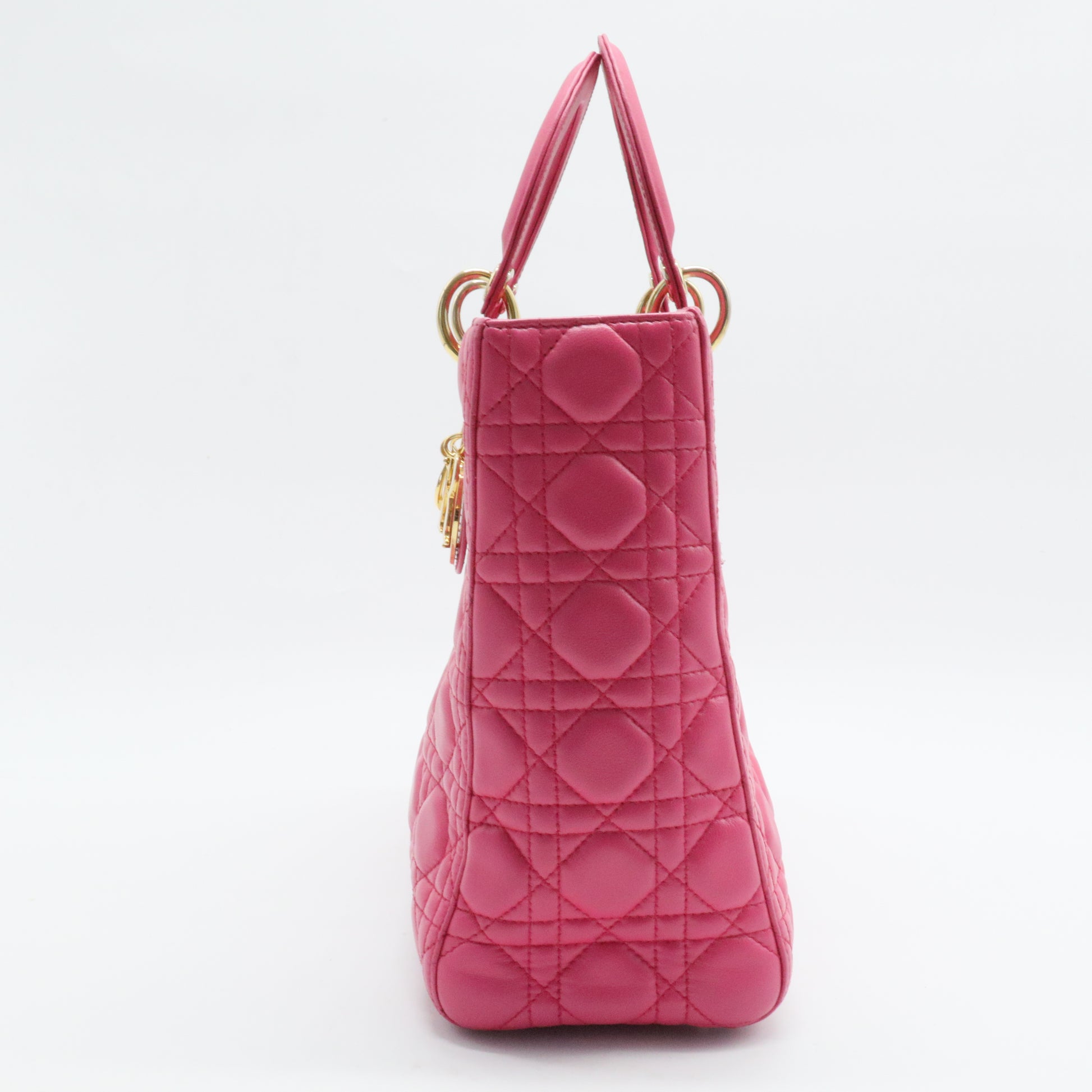 Lady Dior Bag Cannage Quilt Lambskin Large