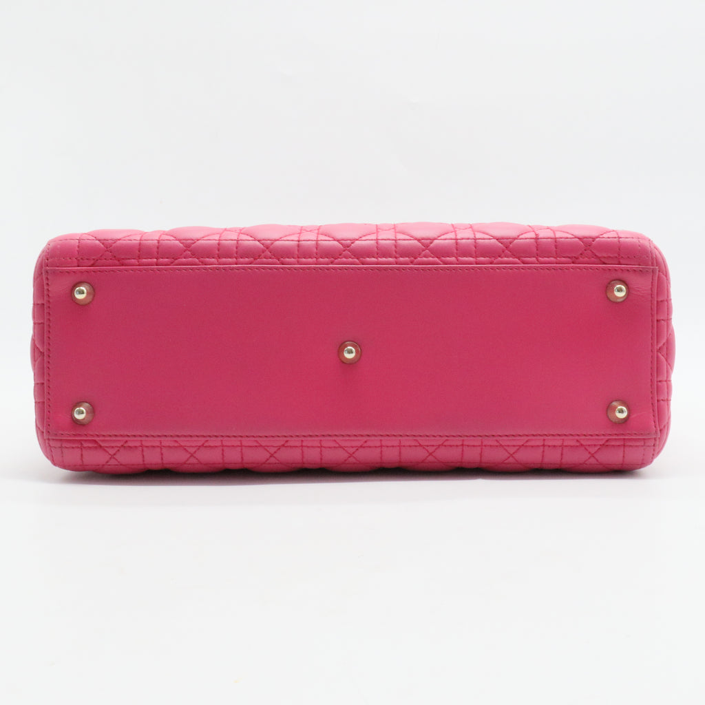 Lady Dior Bag Cannage Quilt Lambskin Large