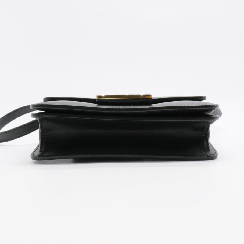 Fab Shoulder Bag Leather with Crystal Detail