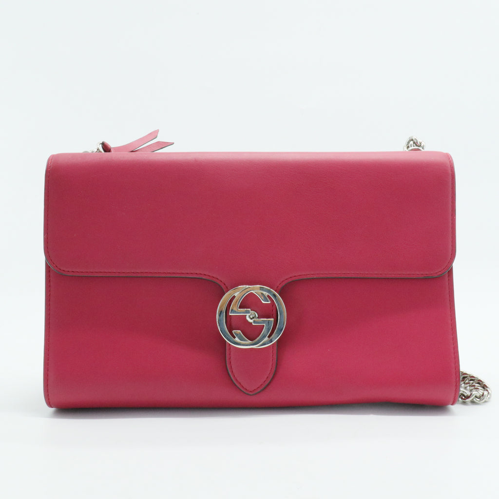 Interlocking Shoulder Bag Leather Medium