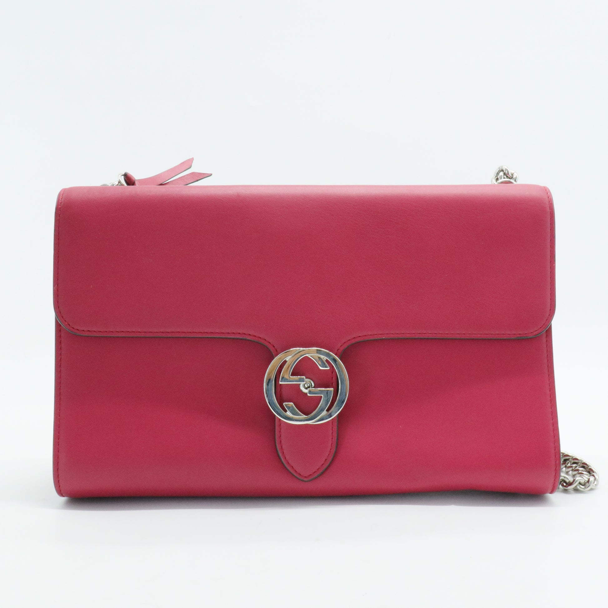 Interlocking Shoulder Bag Leather Medium