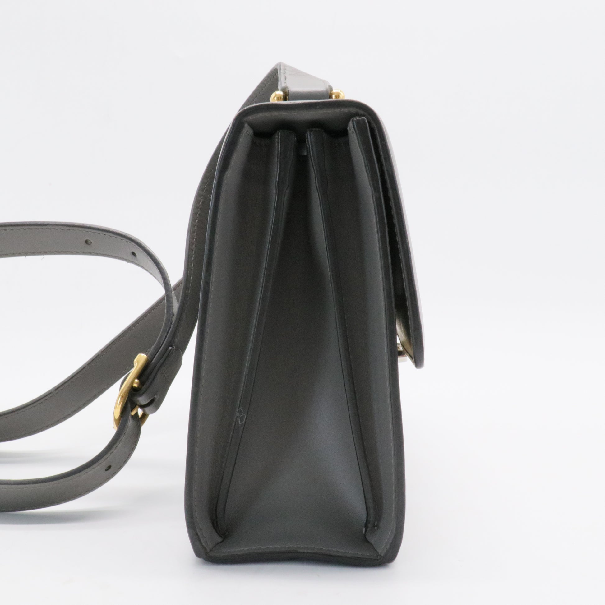 Zumi Flap Shoulder Bag Leather Small