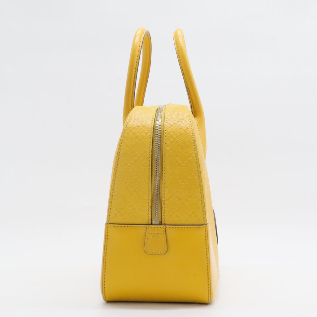 Bright Boston Bag Diamante Leather Medium