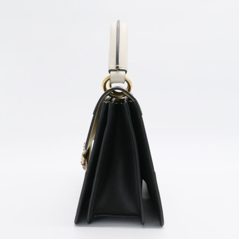 Queen Margaret Top Handle Bag Colorblock Leather Small