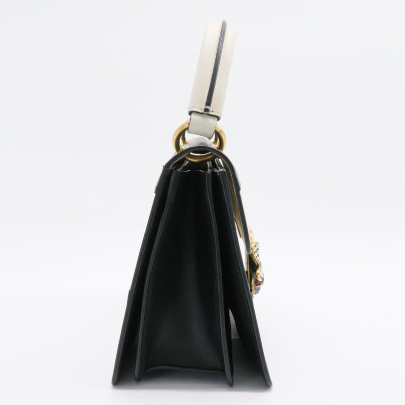 Queen Margaret Top Handle Bag Colorblock Leather Small