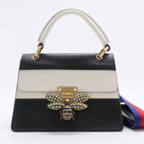 Queen Margaret Top Handle Bag Colorblock Leather Small