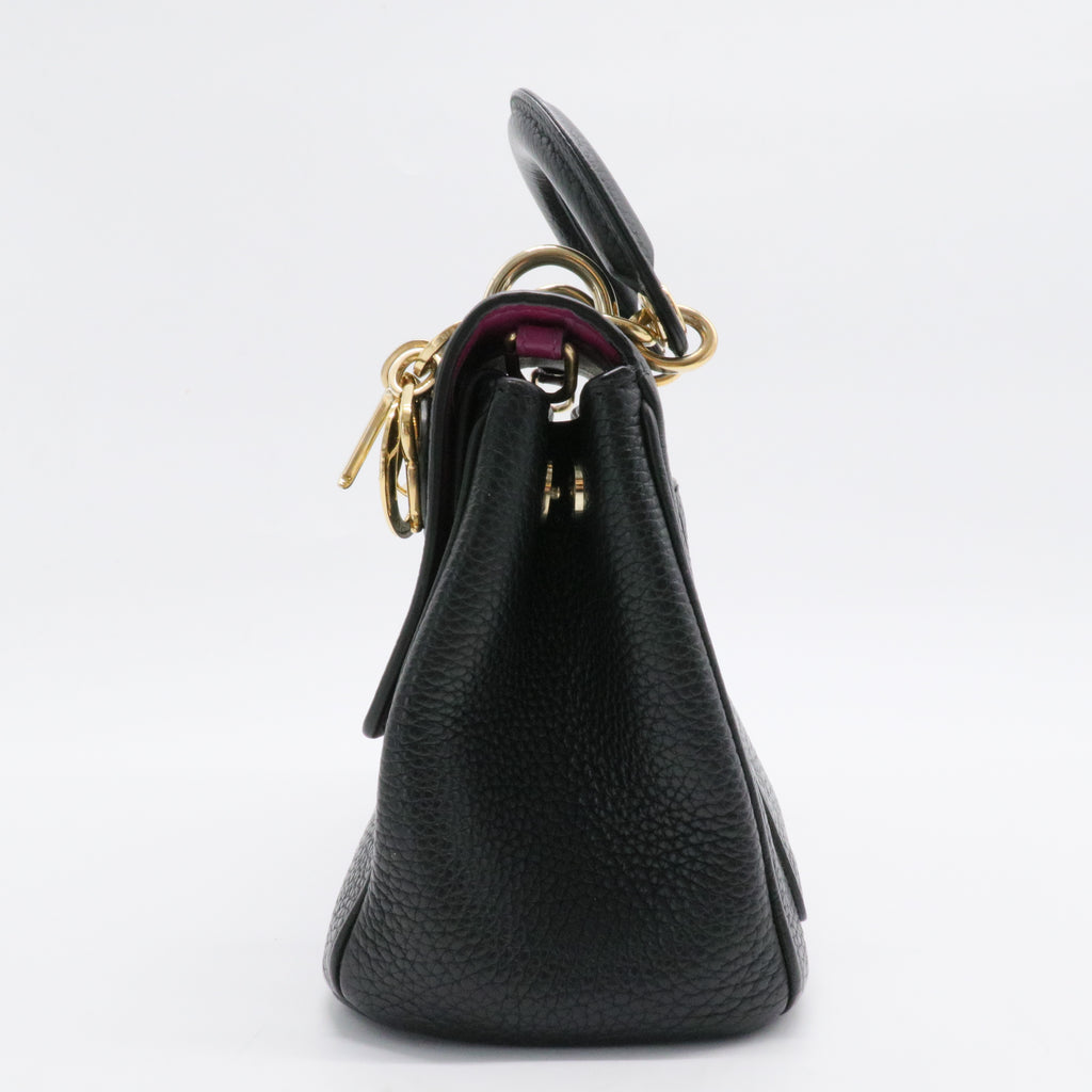 Be Dior Bag Pebbled Leather Mini