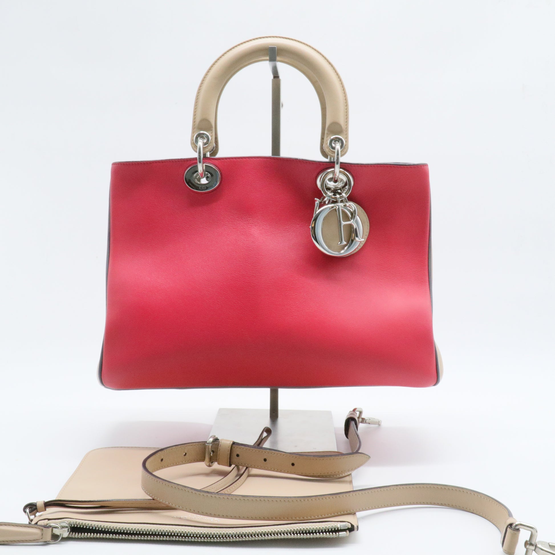 Diorissimo Tote Smooth Calfskin and Python Medium