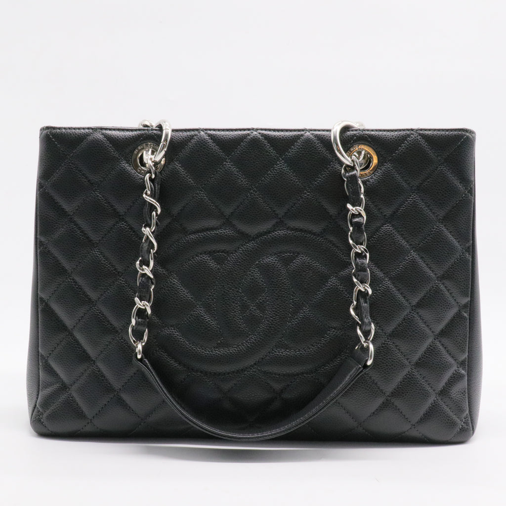 Grand Shopping Tote Quilted Caviar for alma