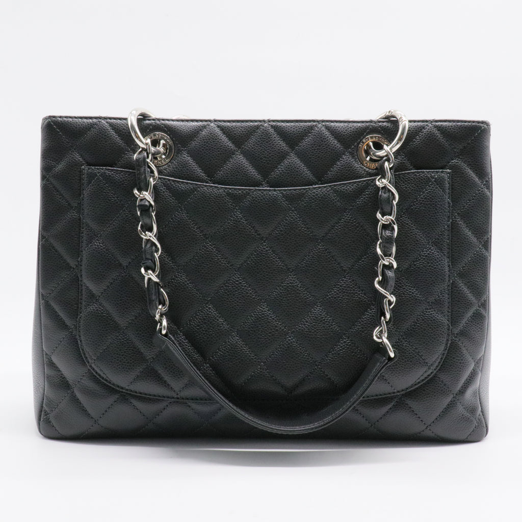 Grand Shopping Tote Quilted Caviar for alma
