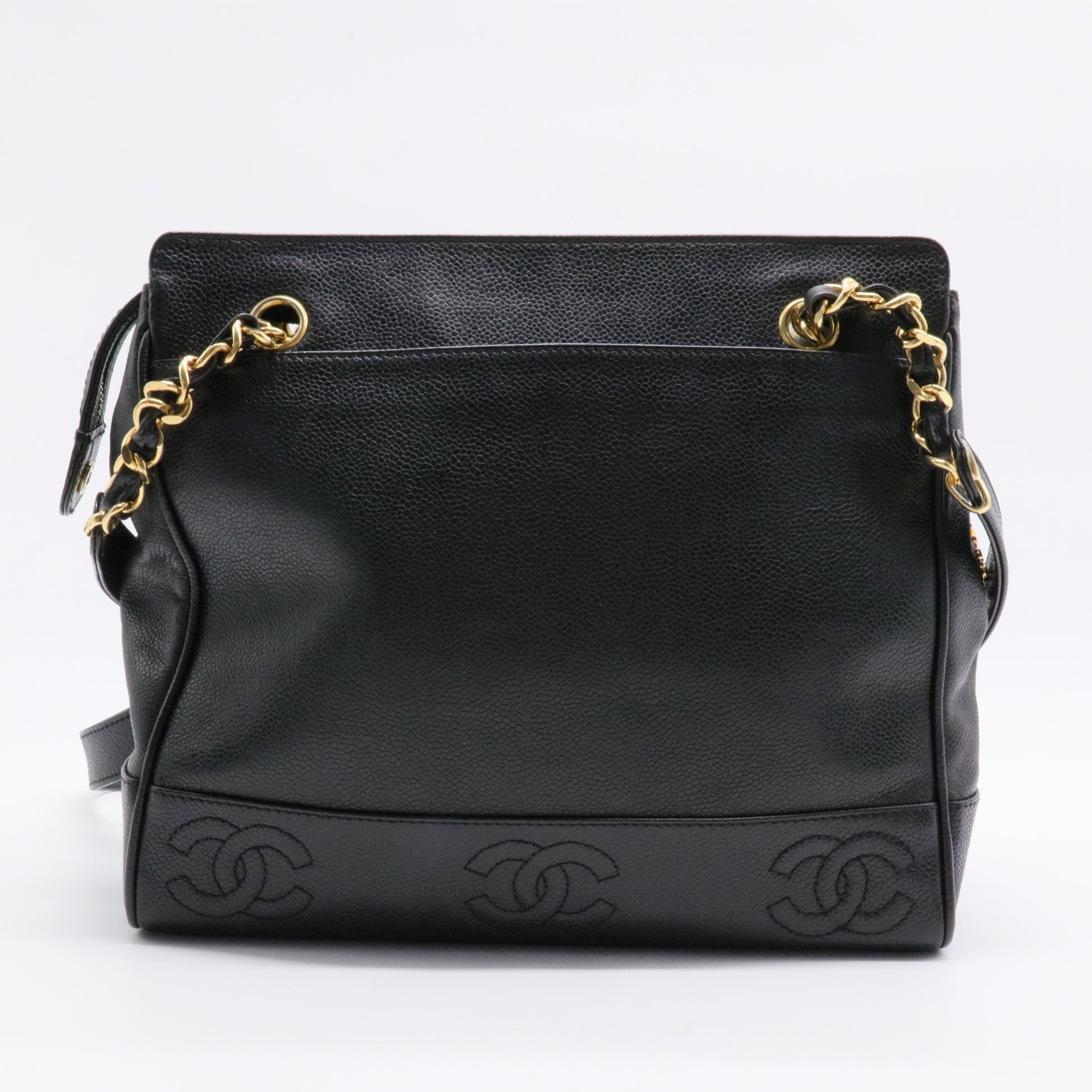 Triple CC Caviar Tote