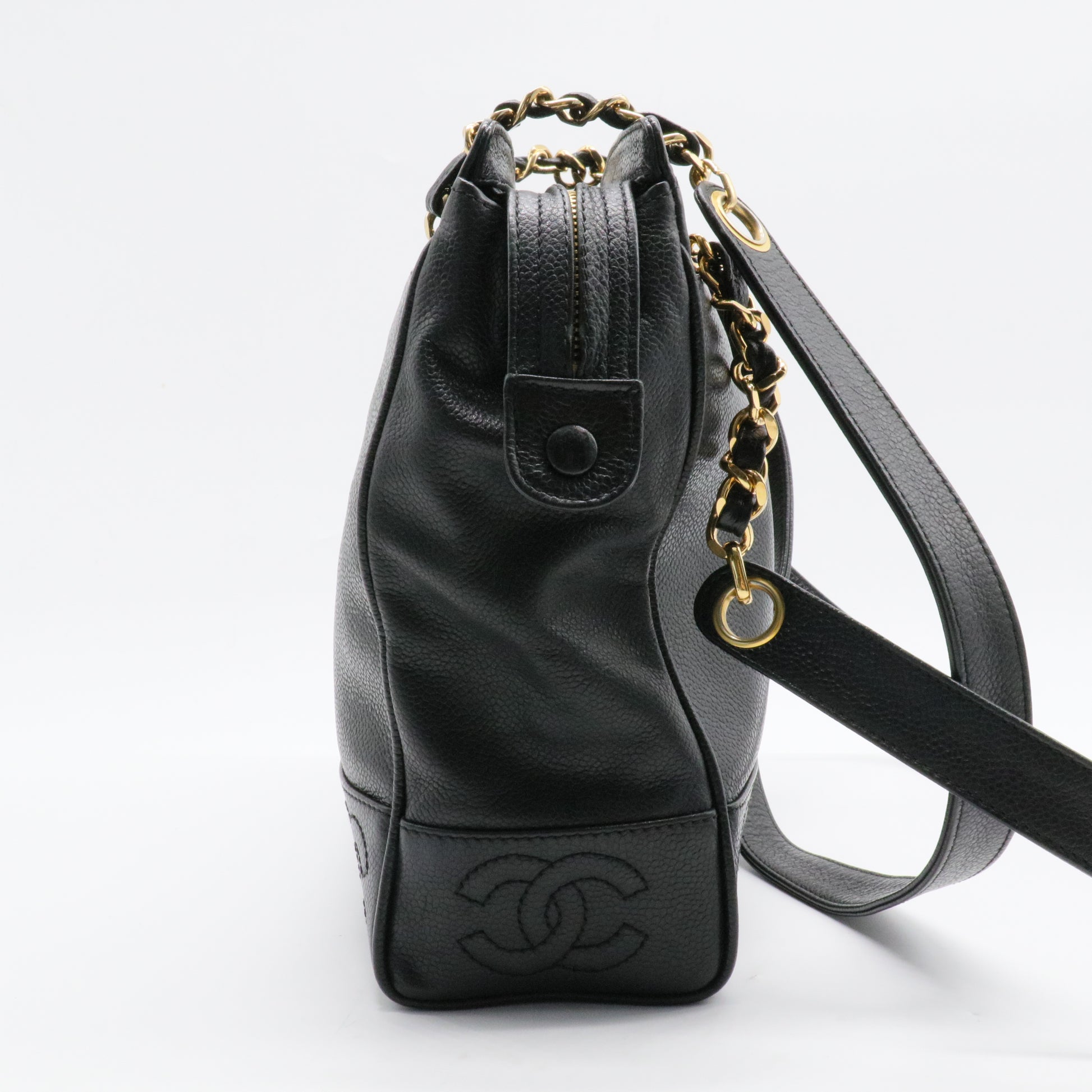 Triple CC Caviar Tote