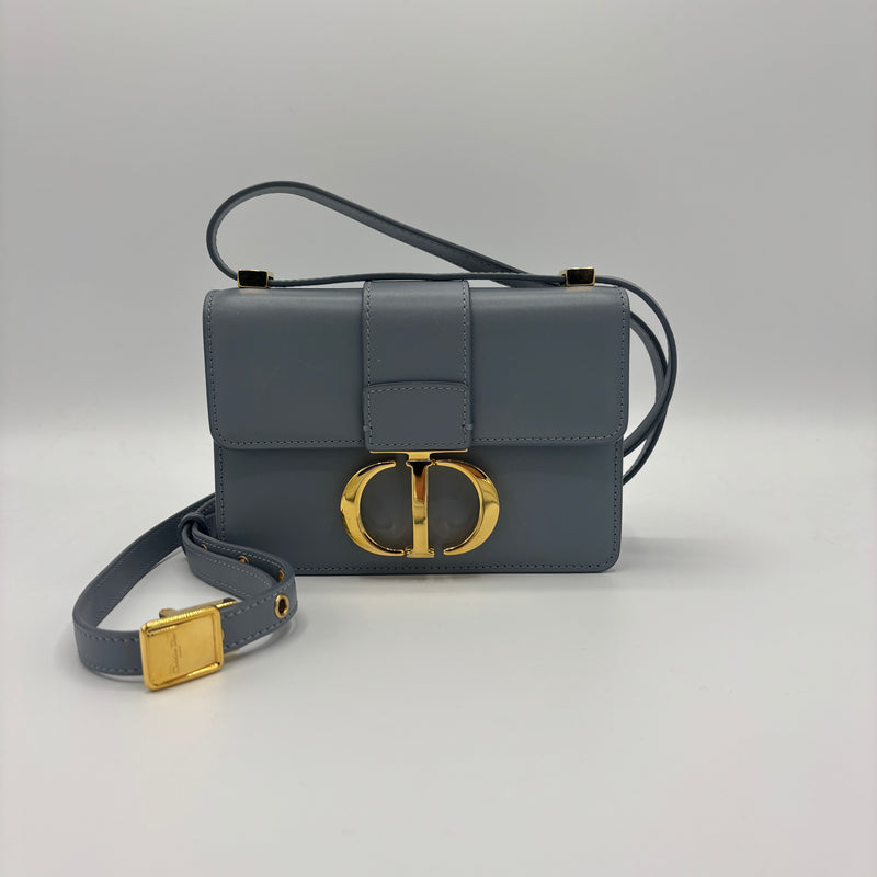 30 Montaigne Flap Bag Leather Micro