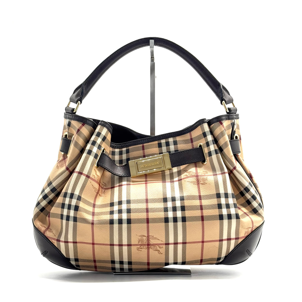 Willenmore Convertible Hobo Haymarket Coated Canvas and Leather Medium