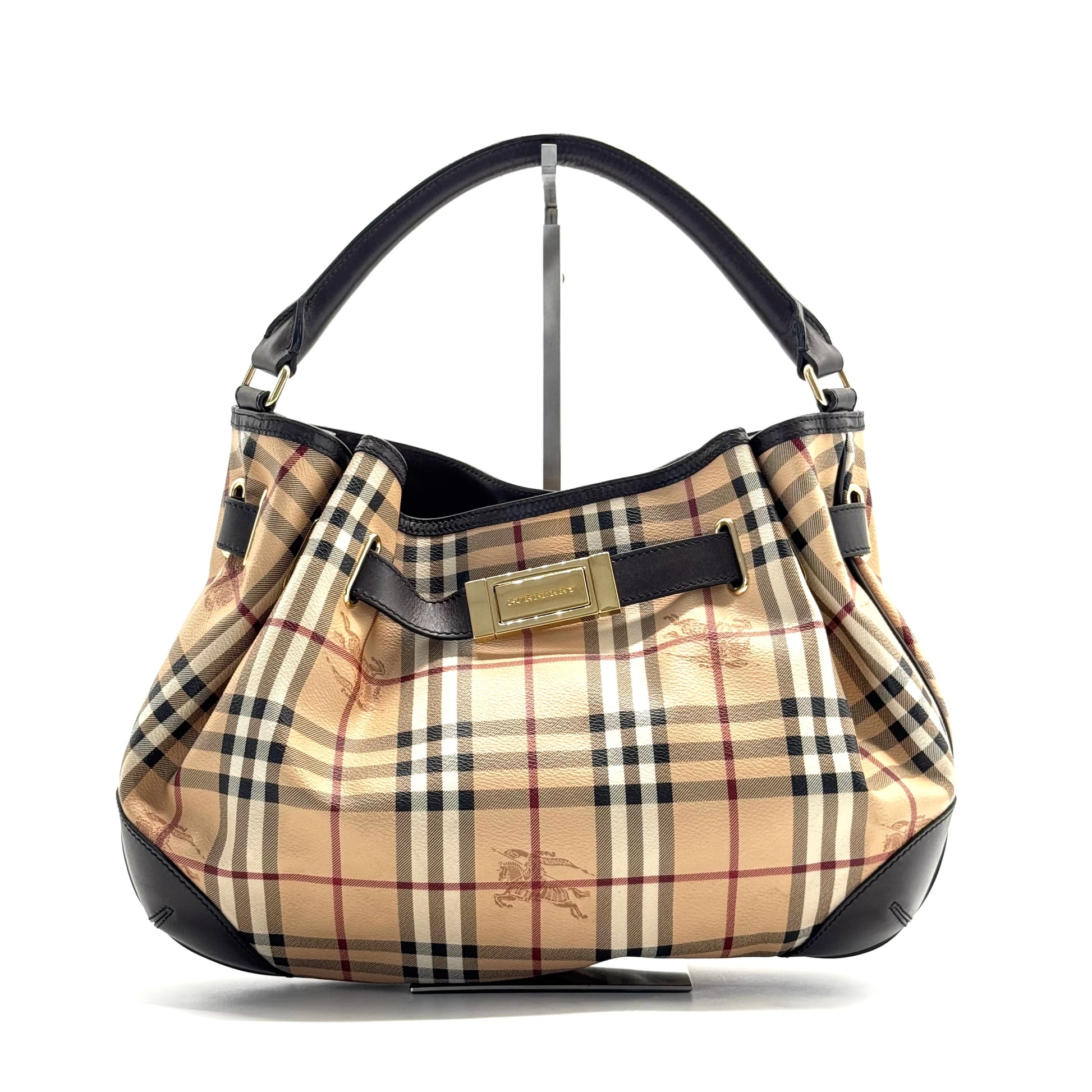Willenmore Convertible Hobo Haymarket Coated Canvas and Leather Medium