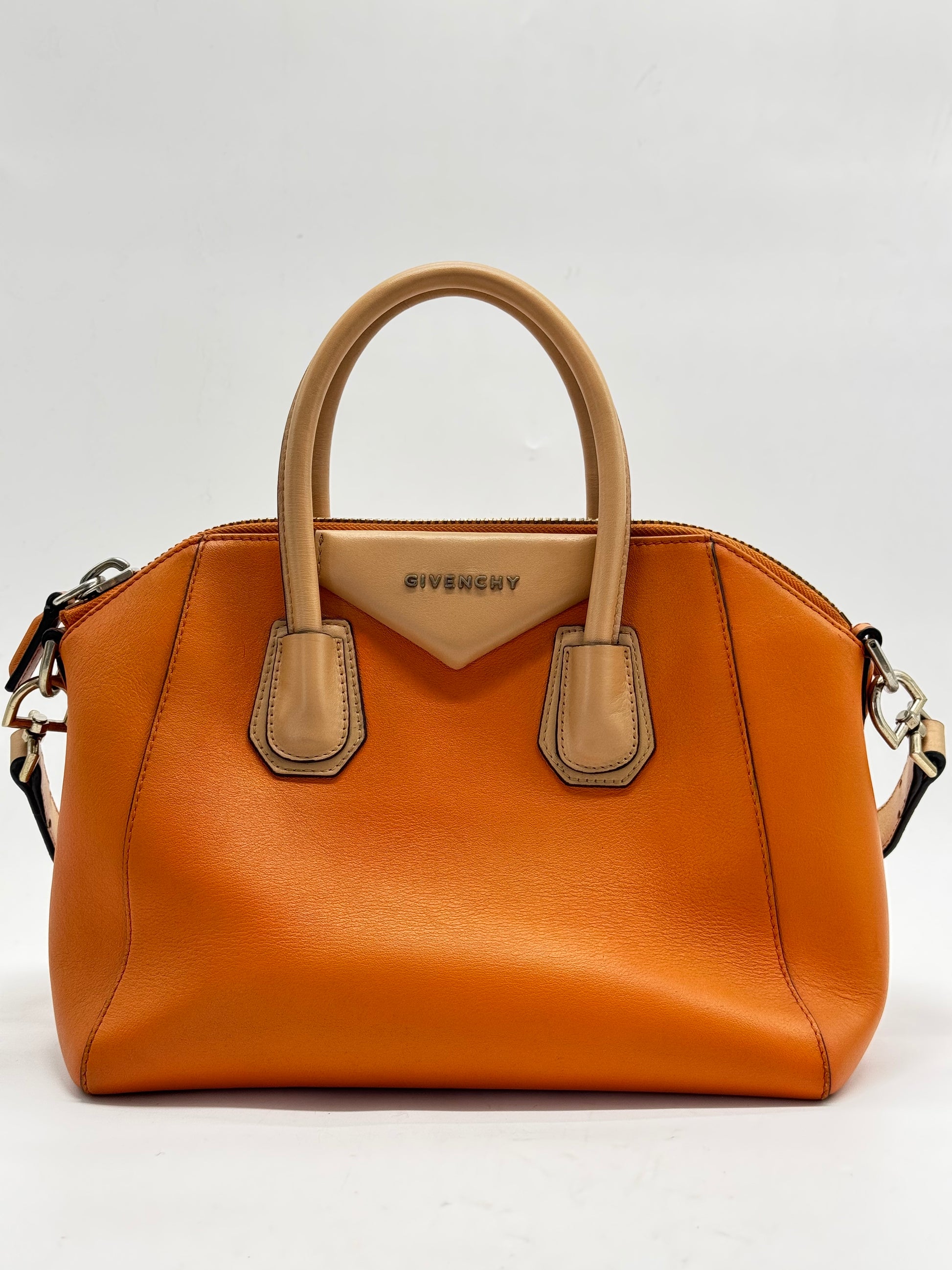 Sugar Goatskin Mini Antigona Orange