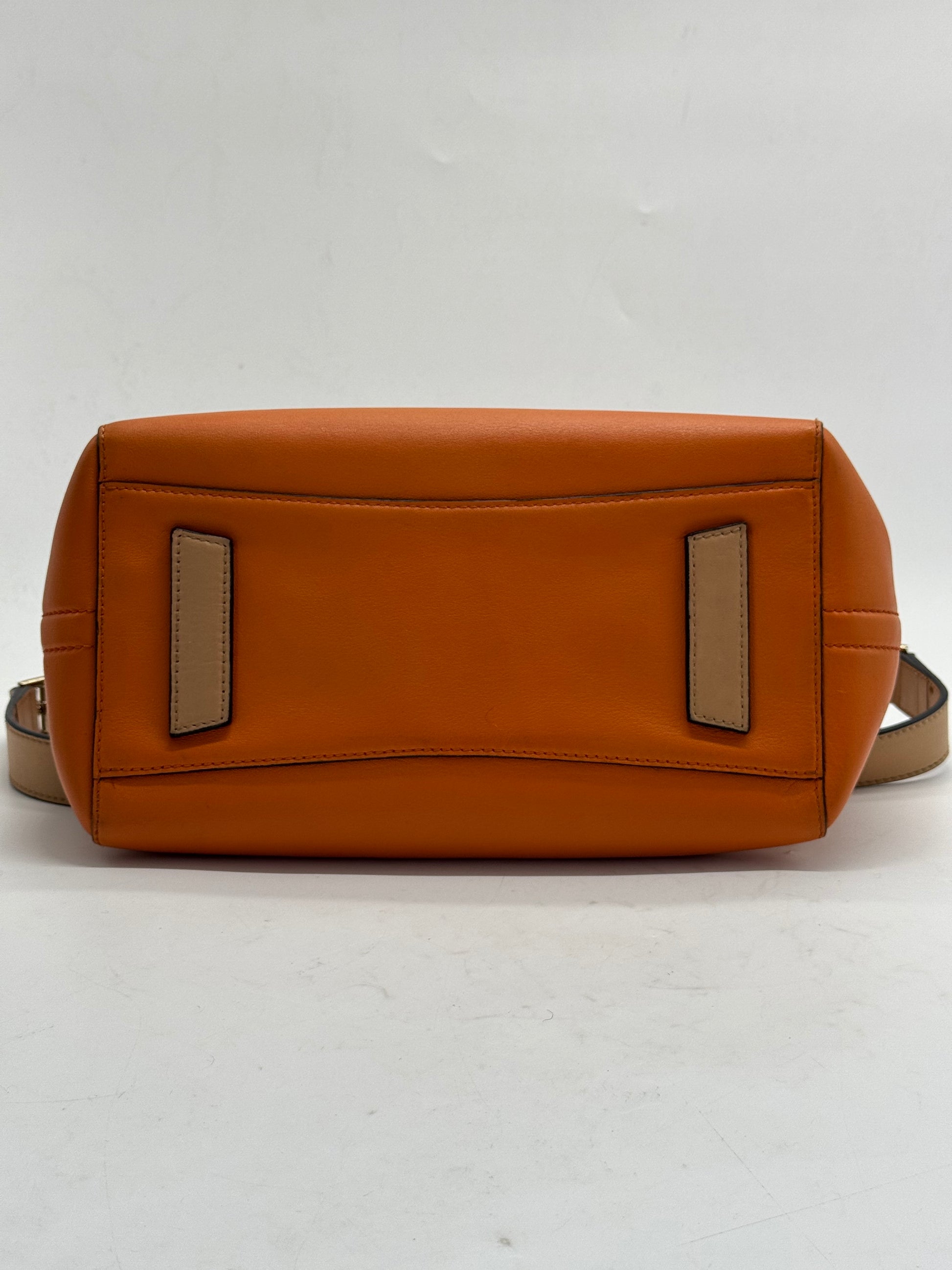 Sugar Goatskin Mini Antigona Orange