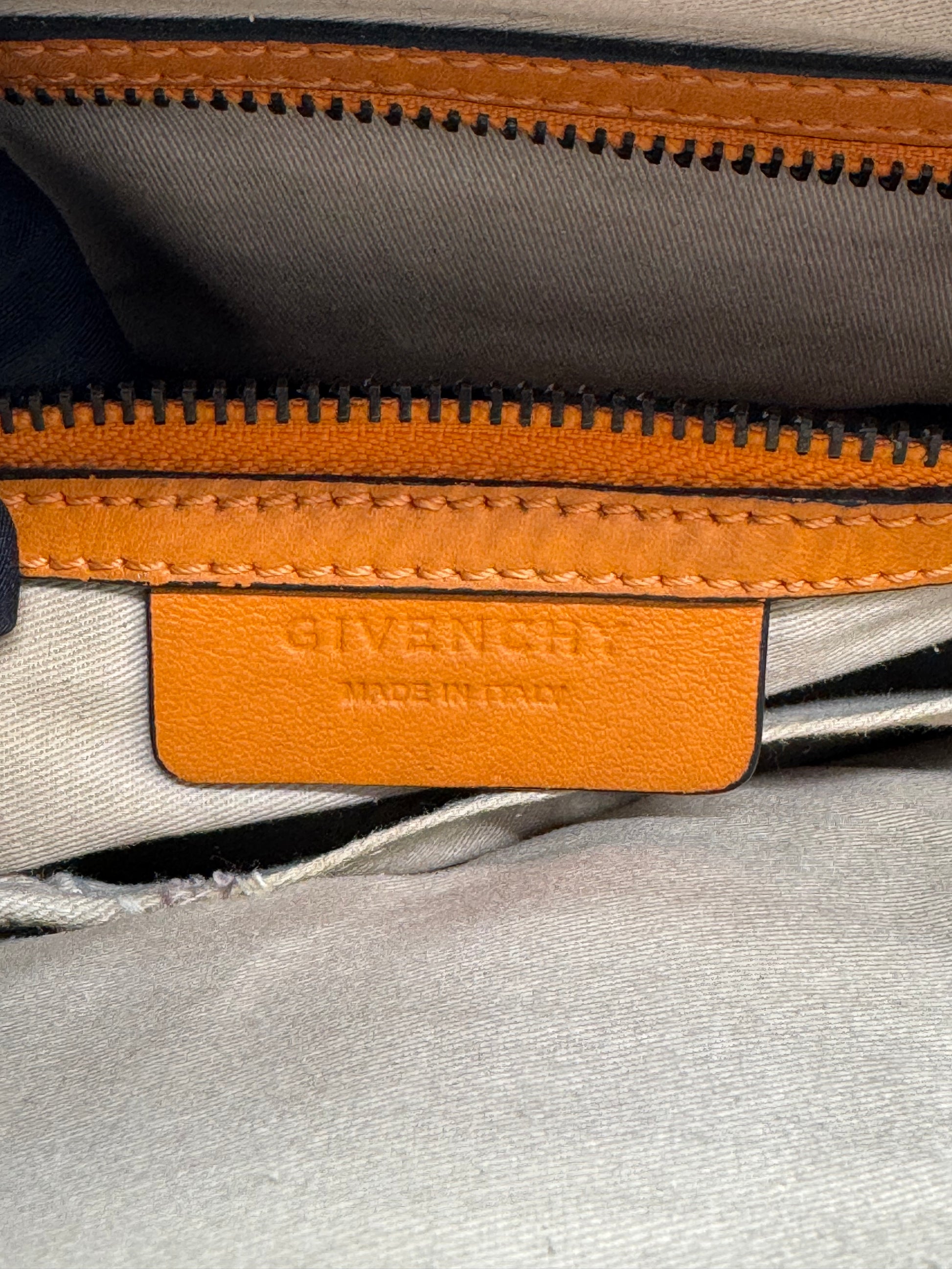 Sugar Goatskin Mini Antigona Orange