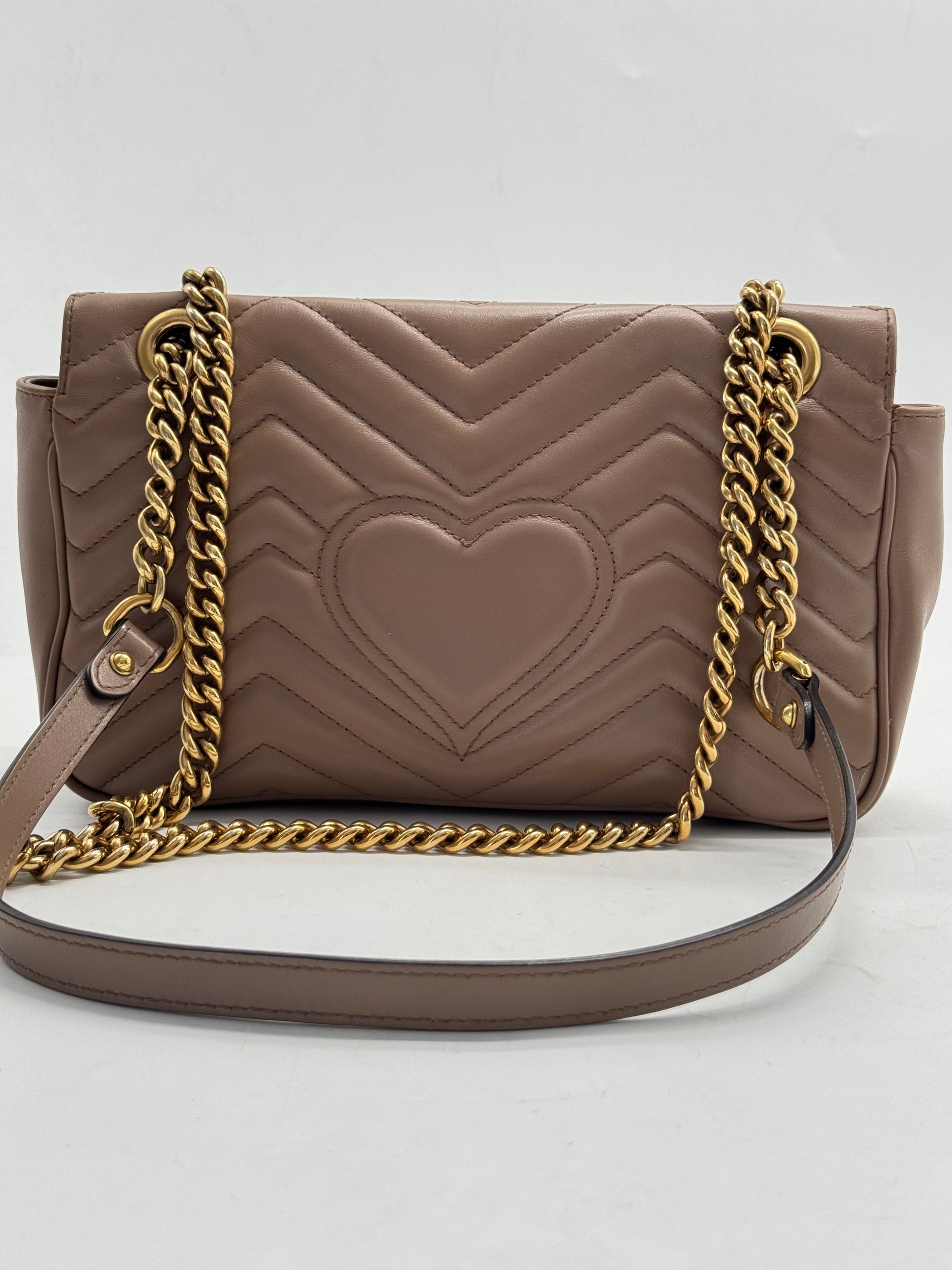 GG Marmont Flap Bag Matelasse Leather Small