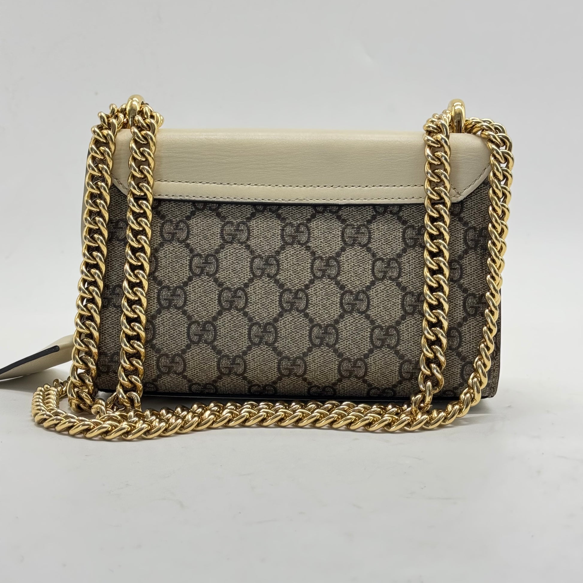 GG Supreme Pearl Embellished Padlock Bag