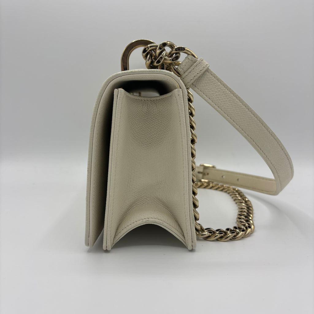 Diorama Flap Bag Grained Calfskin Medium