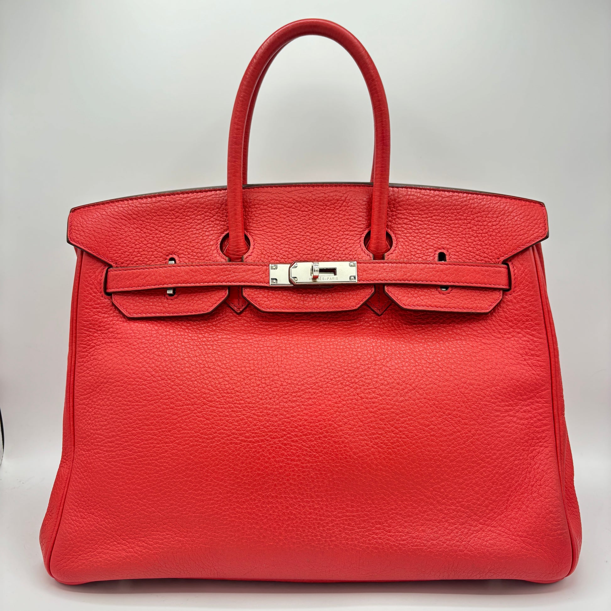 Birkin Handbag Rose Jaipur Togo with Palladium Hardware 35