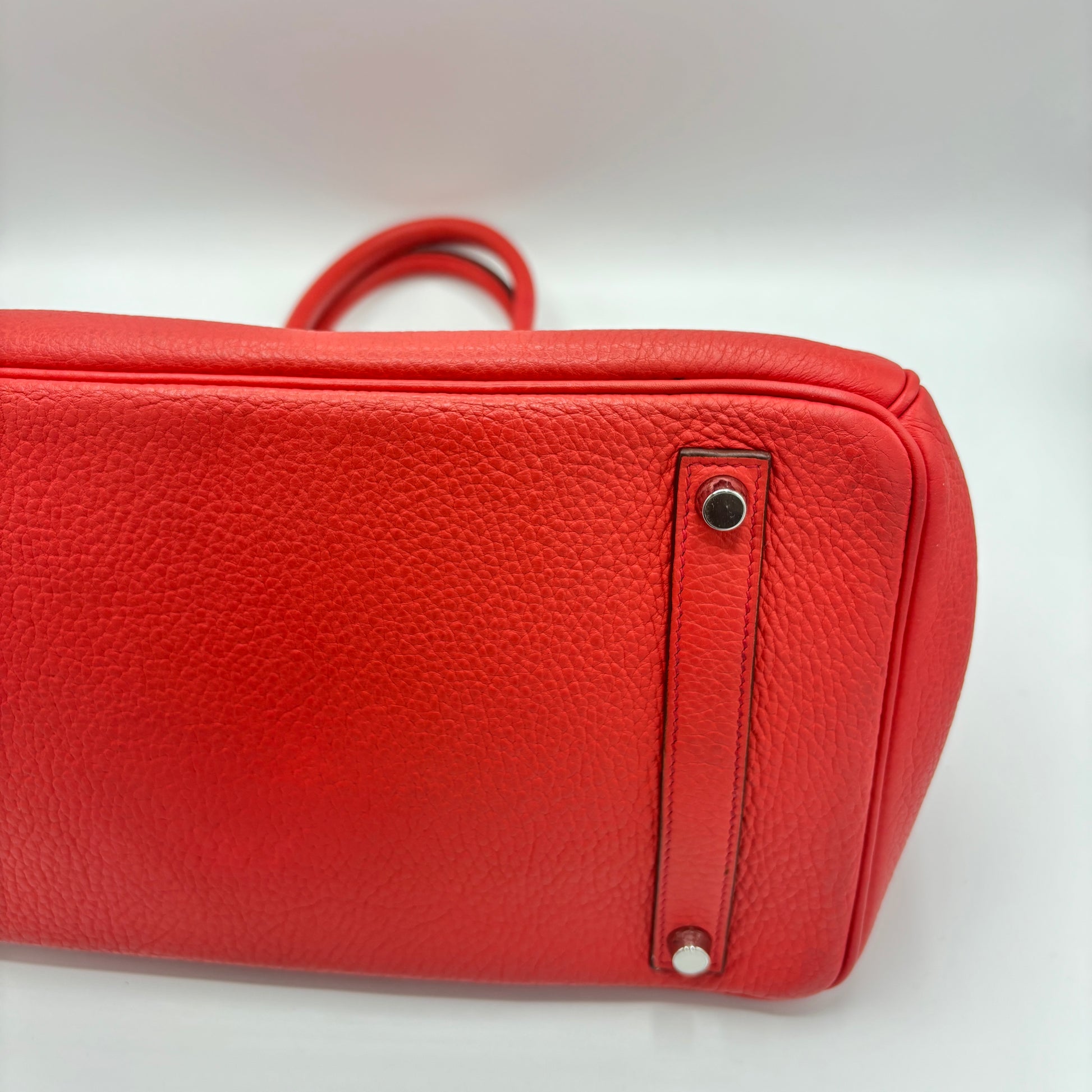 Birkin Handbag Rose Jaipur Togo with Palladium Hardware 35