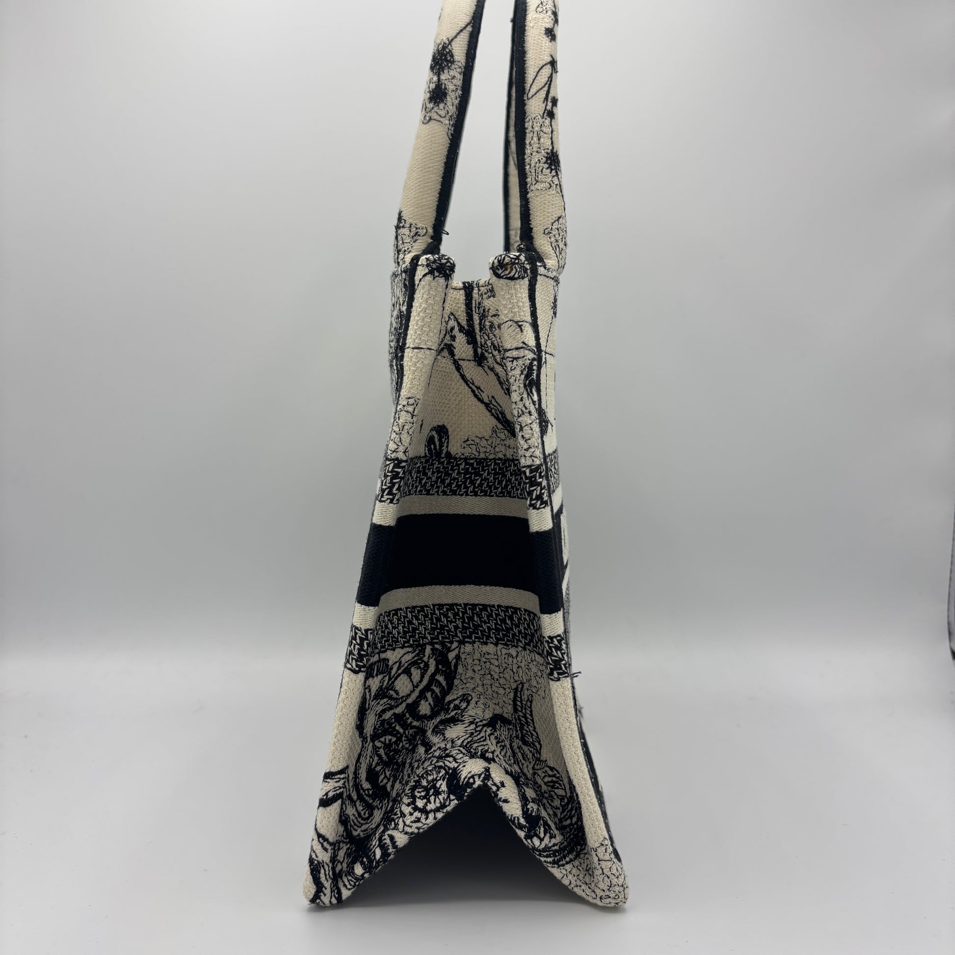 Book Tote Embroidered Canvas Small