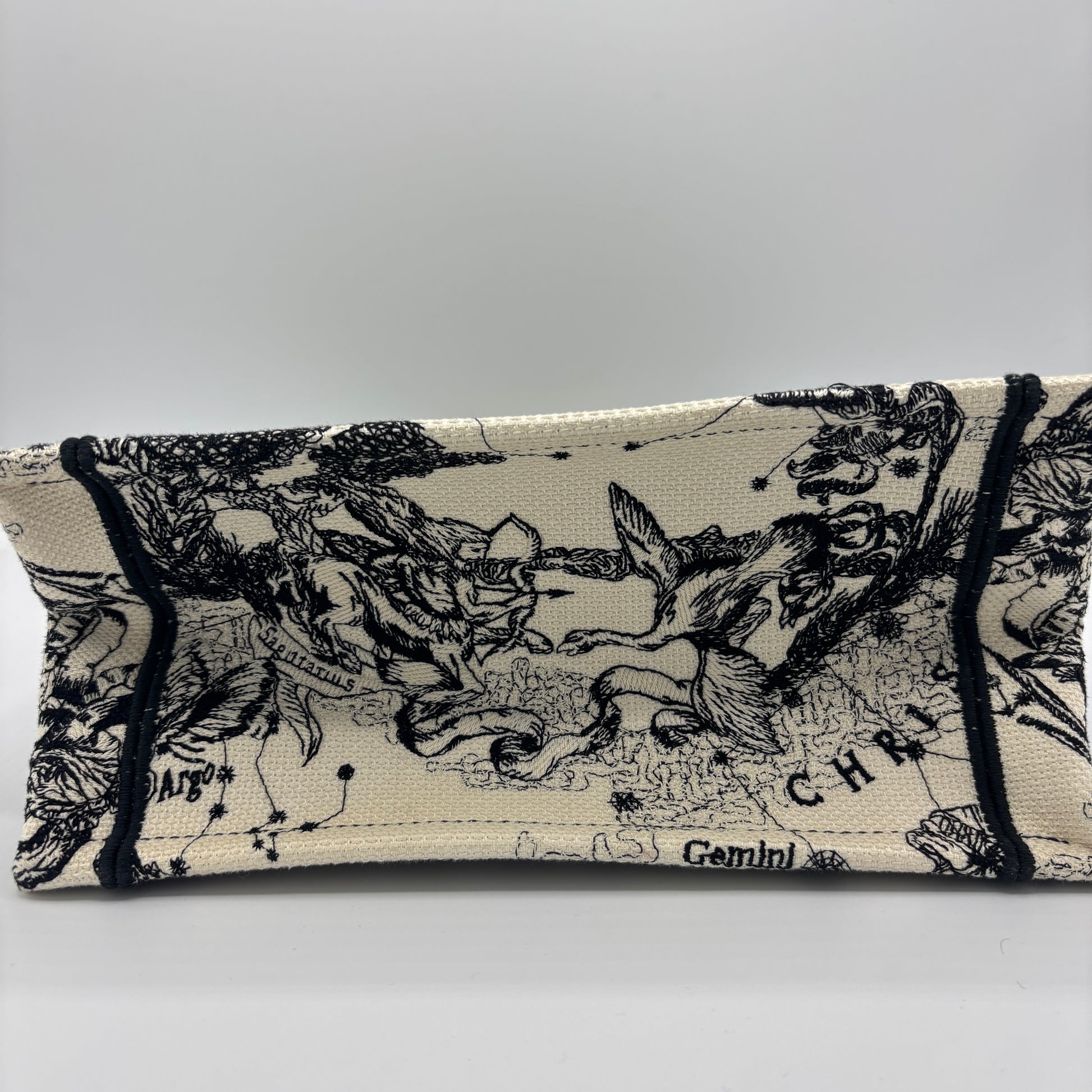 Book Tote Embroidered Canvas Small