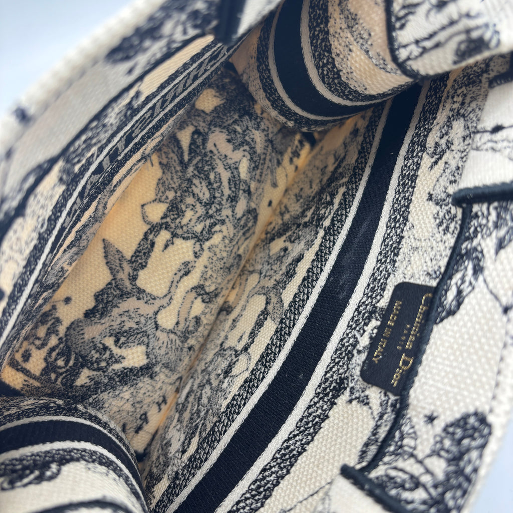 Book Tote Embroidered Canvas Small