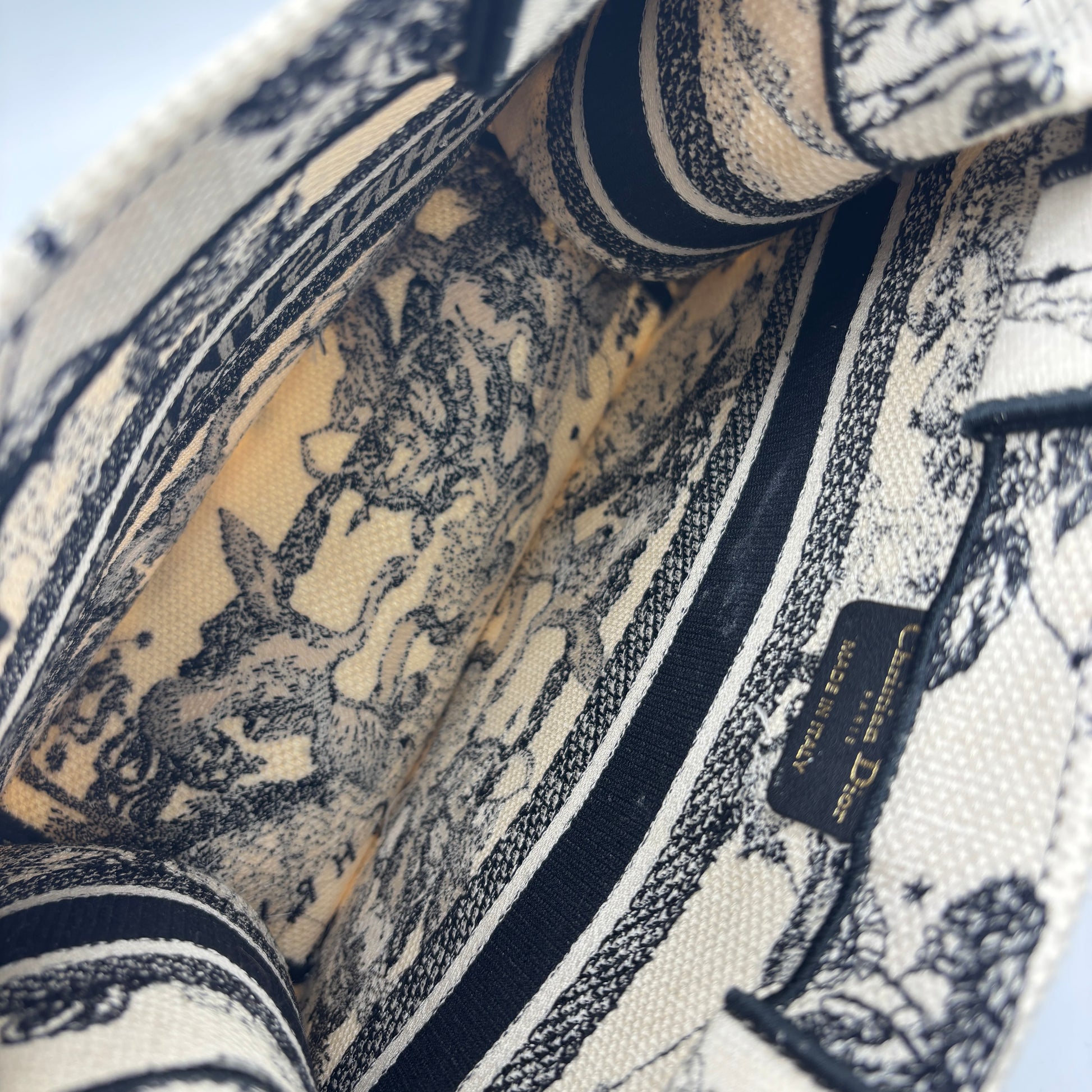 Book Tote Embroidered Canvas Small