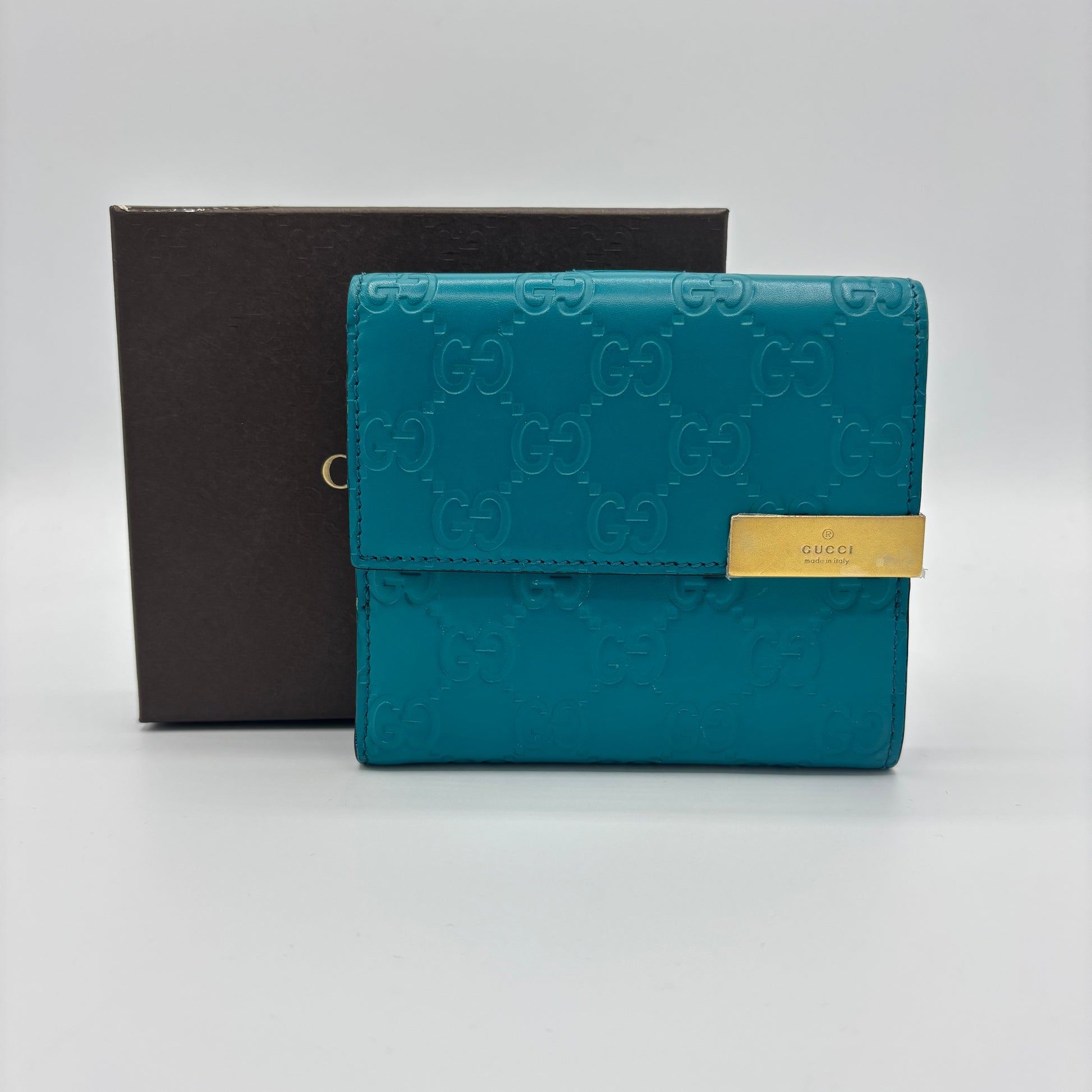 Microguccissima Pattern Compact Wallet