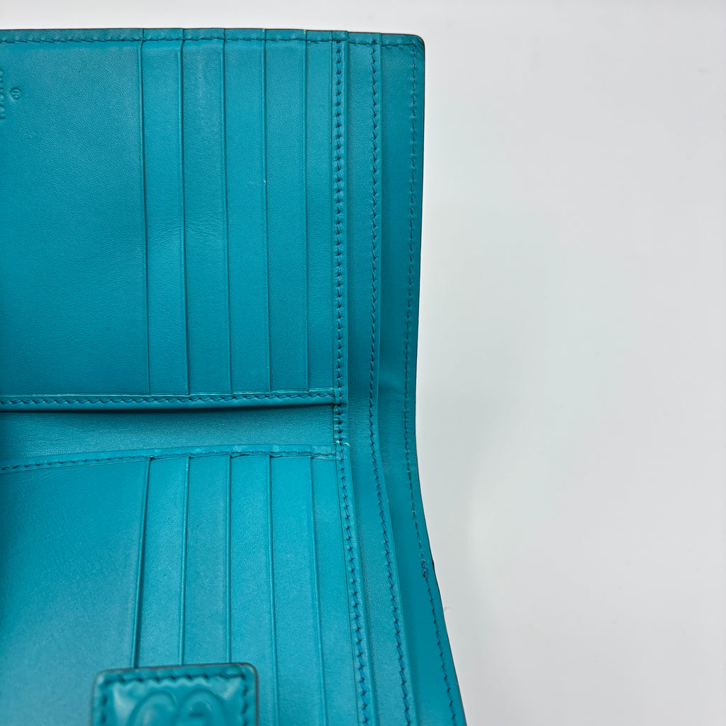 Microguccissima Pattern Compact Wallet