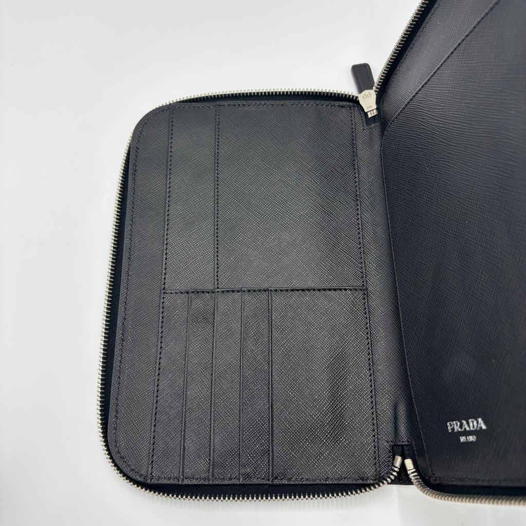 Saffiano Leather Passport Pouch