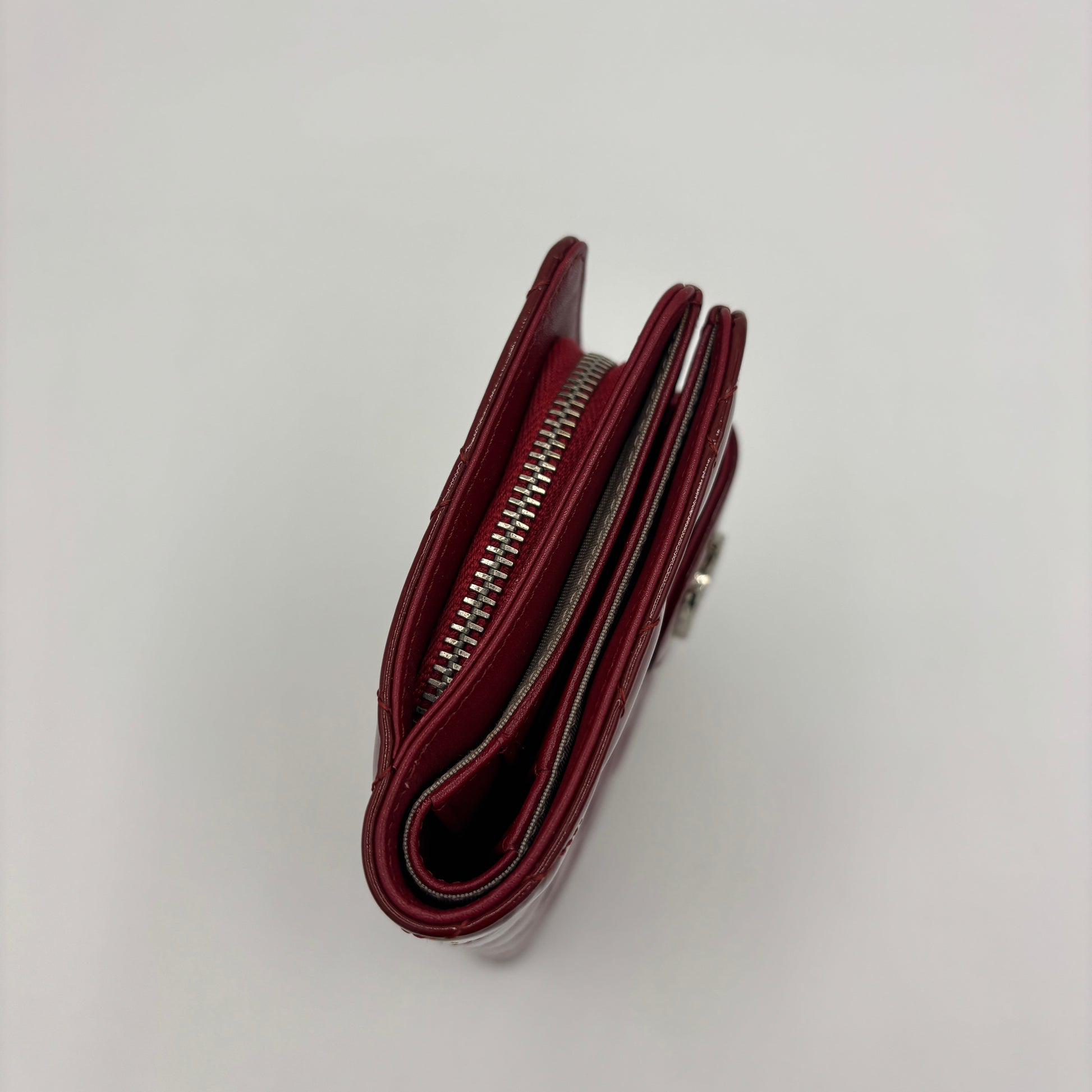 Patent Wallet Red
