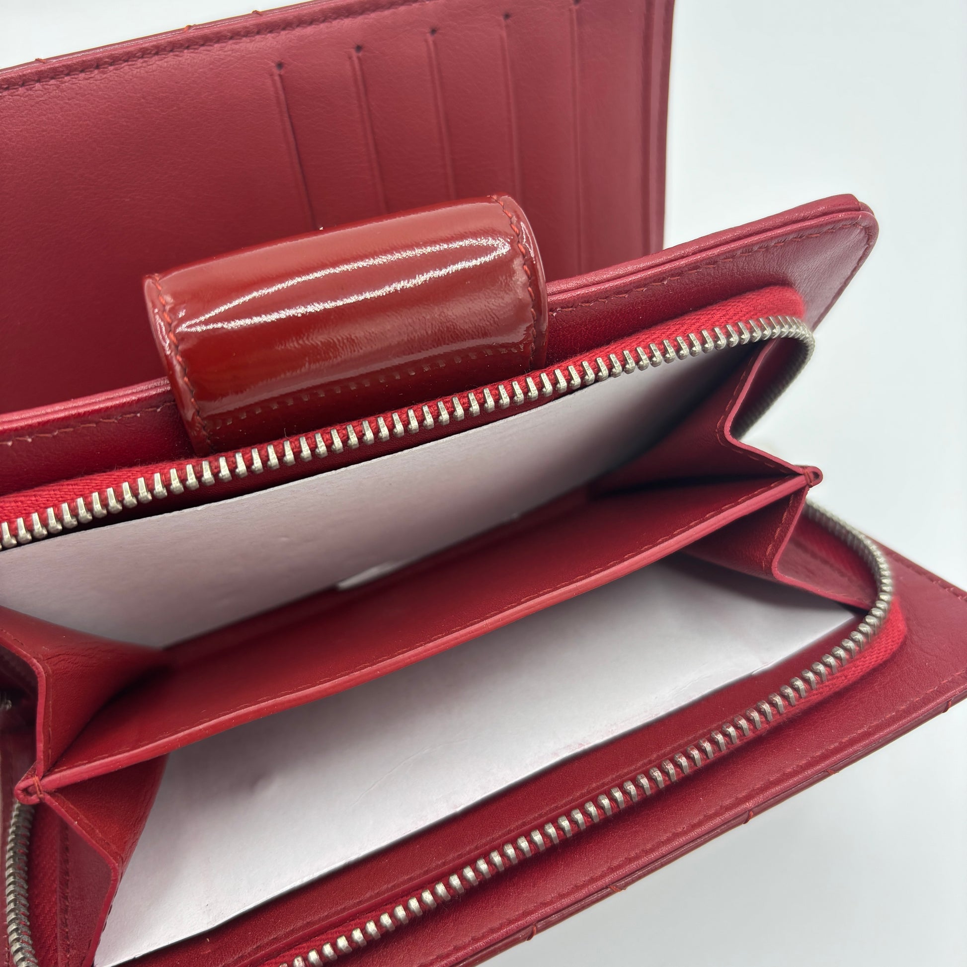 Patent Wallet Red