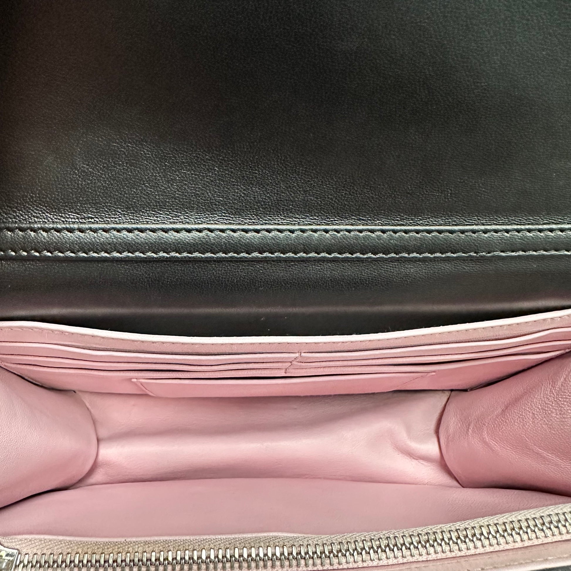 Miss Dior Promenade Heart Badges Leather Noir