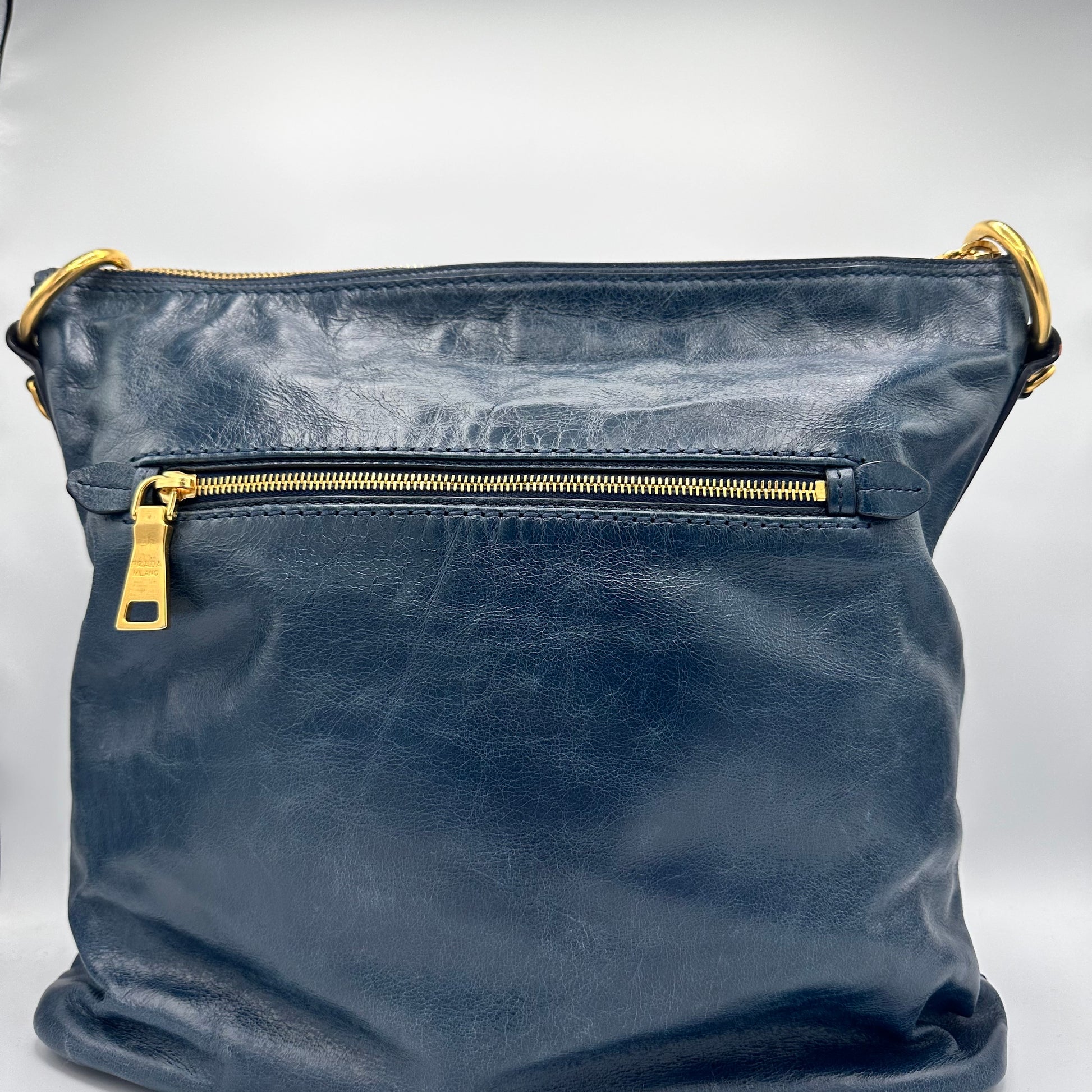 Vitello Shine Hobo Denim