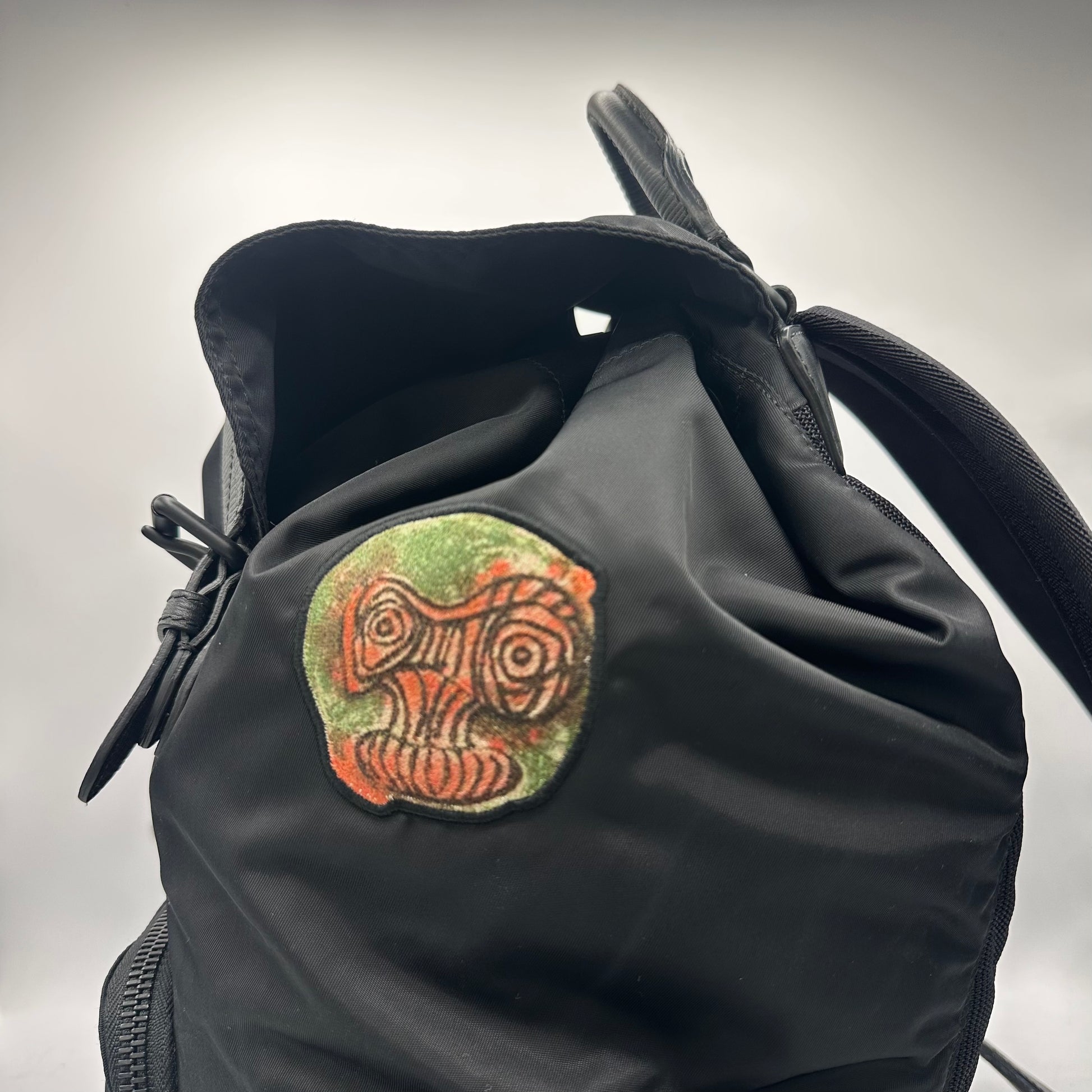 Burberry Nylon Patches Medium Rucksack Black