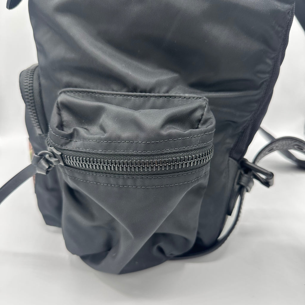 Burberry Nylon Patches Medium Rucksack Black
