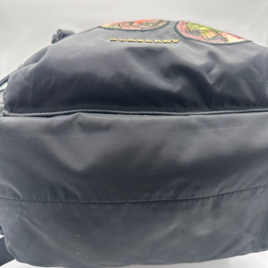 Burberry Nylon Patches Medium Rucksack Black