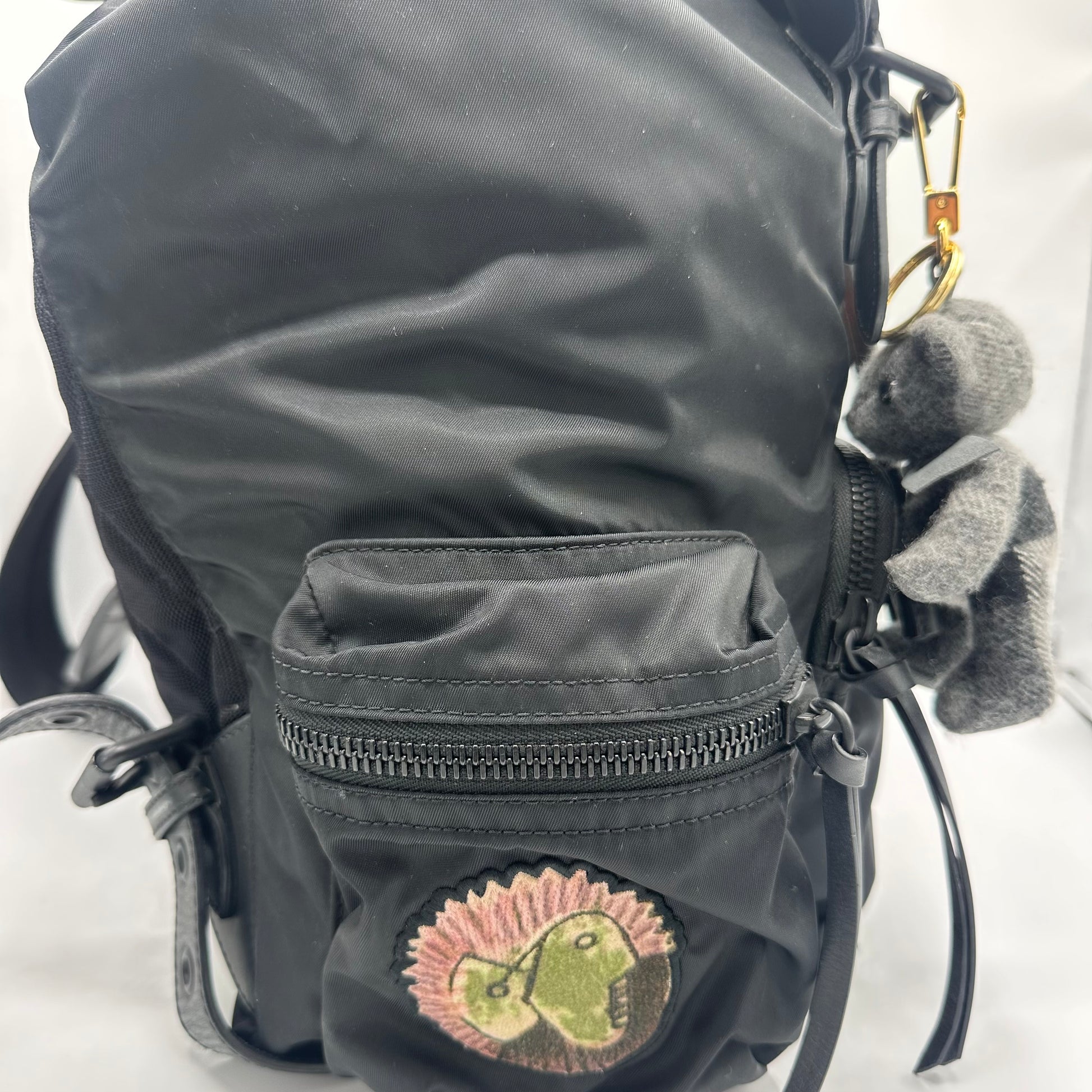 Burberry Nylon Patches Medium Rucksack Black