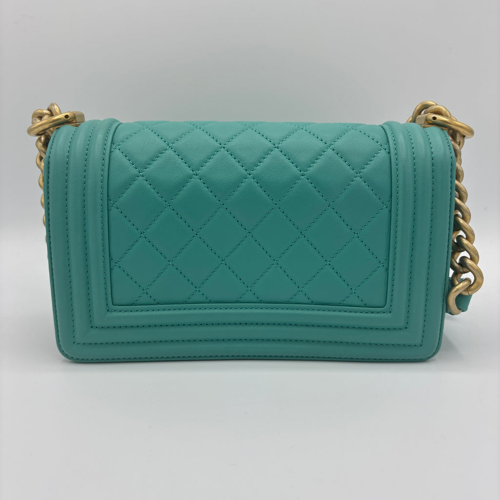 Boy Flap Bag Quilted Lambskin Small