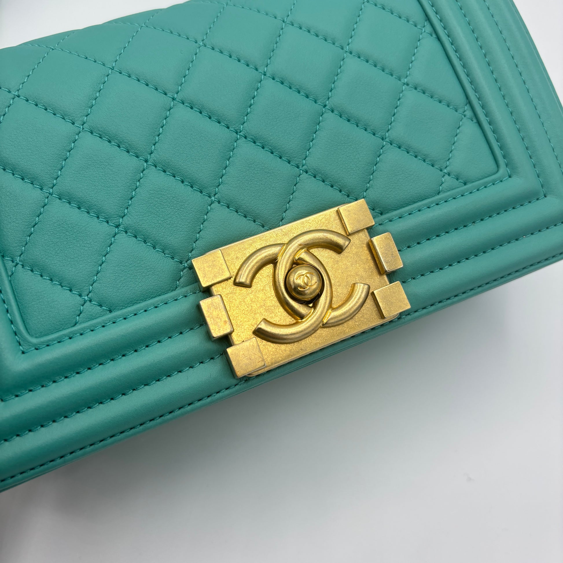 Boy Flap Bag Quilted Lambskin Small