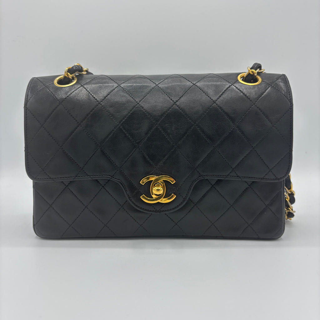 Vintage Classic Double Flap Bag Quilted Lambskin Small