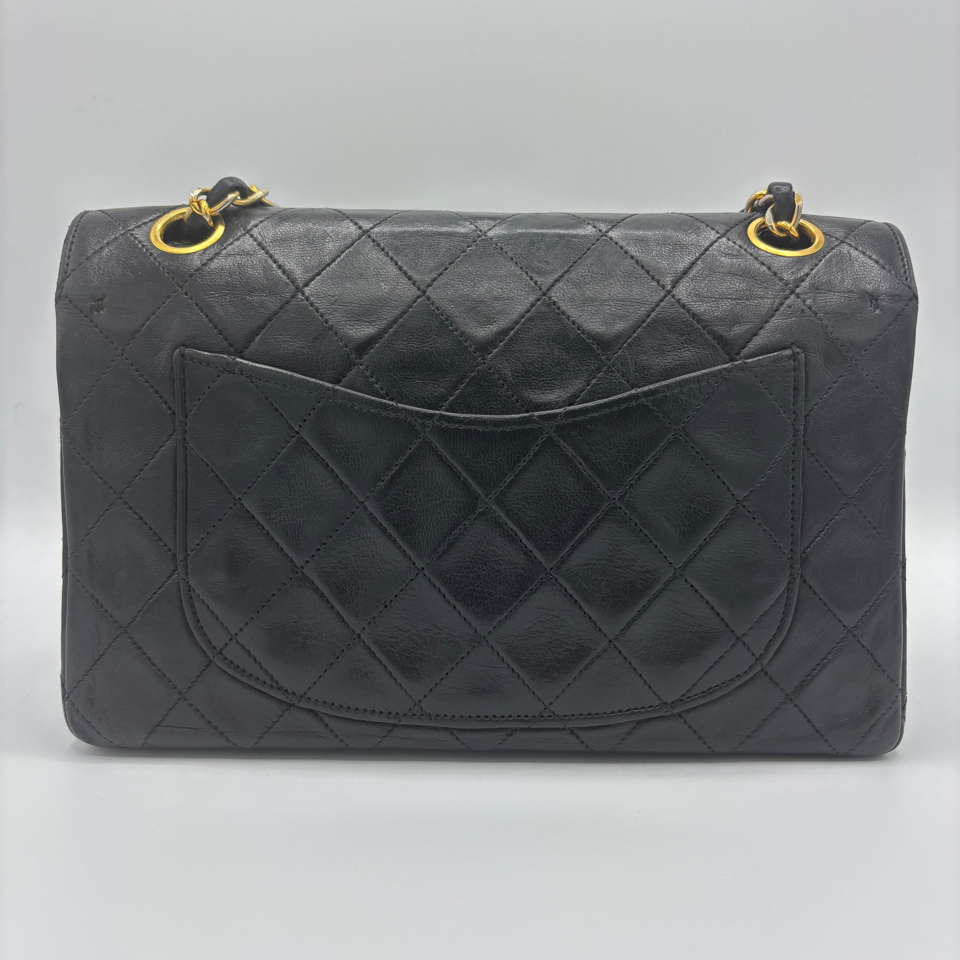 Vintage Classic Double Flap Bag Quilted Lambskin Small